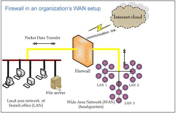 Firewall in an organization’s WAN setup